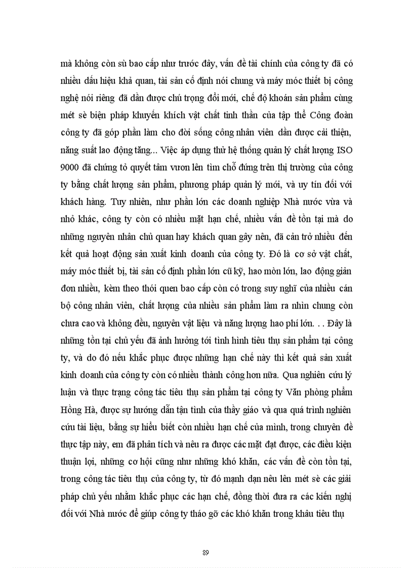 image for page Báo cáo thực tập tại công ty Văn phòng phẩm Hồng Hà