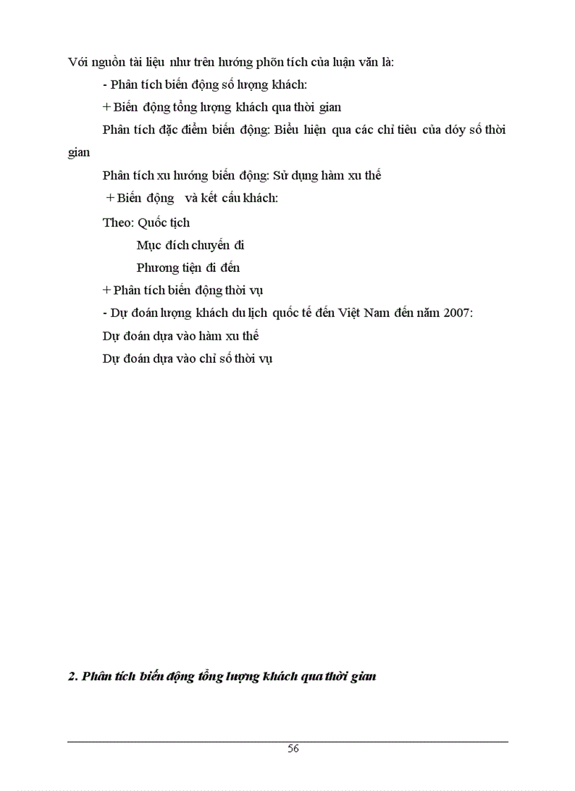 image for page Phương pháp thống kê phân tích lượng khách quốc tế đến Việt Nam