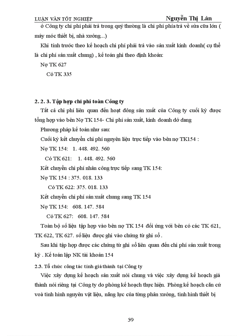 image for page Tổ chức công tác kế toán tập hợp chi phí sản xuất và tính giá thành sản phẩm tại Công ty Nhựa cao cấp Hàng Không