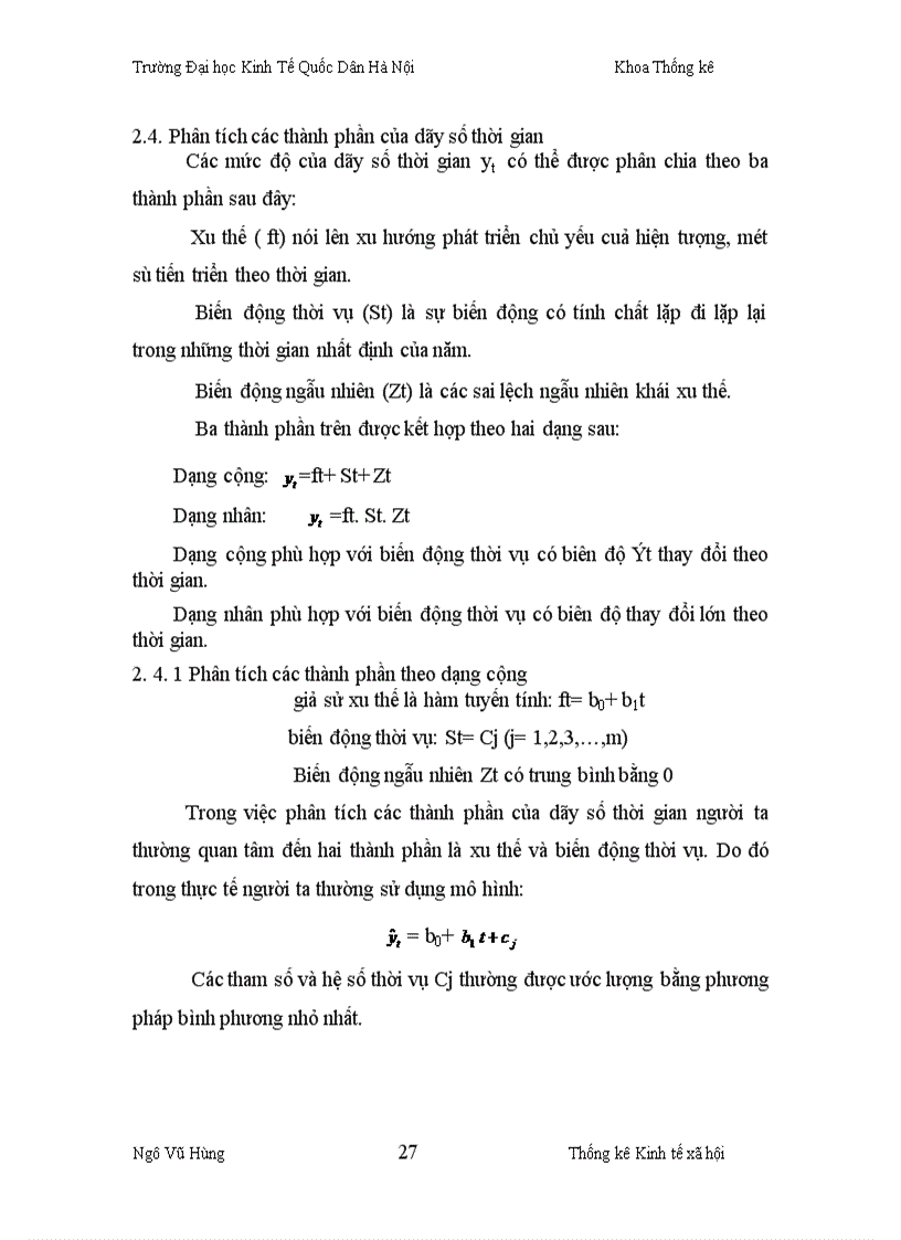 image for page Vận dụng phương pháp dãy số thời gian để phân tích tình hình thu, chi của công ty công trình giao thông 889 – bộ giao thông và dự báo trong các năm tới