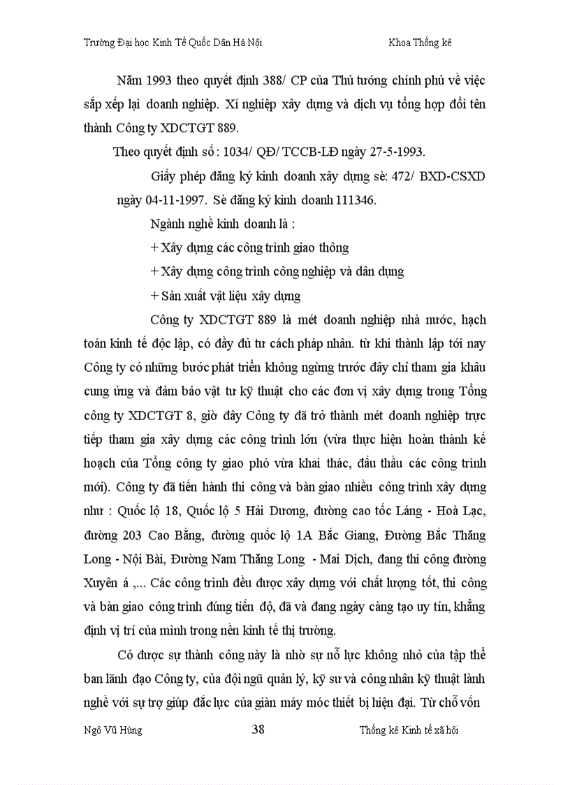 image for page Vận dụng phương pháp dãy số thời gian để phân tích tình hình thu, chi của công ty công trình giao thông 889 – bộ giao thông và dự báo trong các năm tới