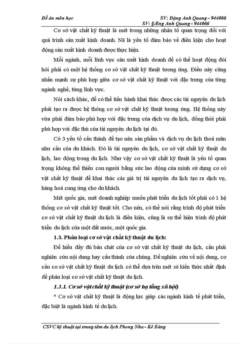 image for page Cơ sở vật chất kỹ thuật tại Trung tâm du lịch Phong Nha - Kẻ Bàng