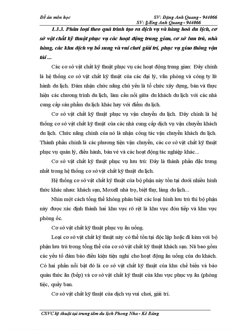 image for page Cơ sở vật chất kỹ thuật tại Trung tâm du lịch Phong Nha - Kẻ Bàng