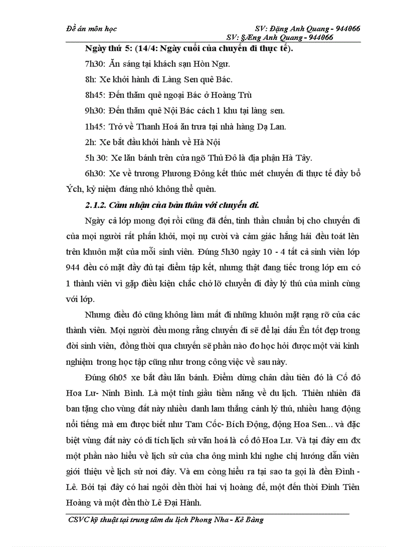 image for page Cơ sở vật chất kỹ thuật tại Trung tâm du lịch Phong Nha - Kẻ Bàng