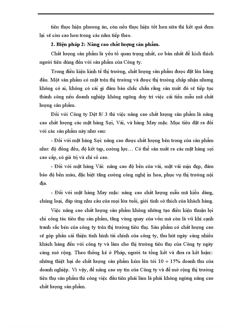 image for page Một số biện pháp nhằm thúc đẩy công tác tiêu thụ sản phẩm tại Công ty Dệt 8