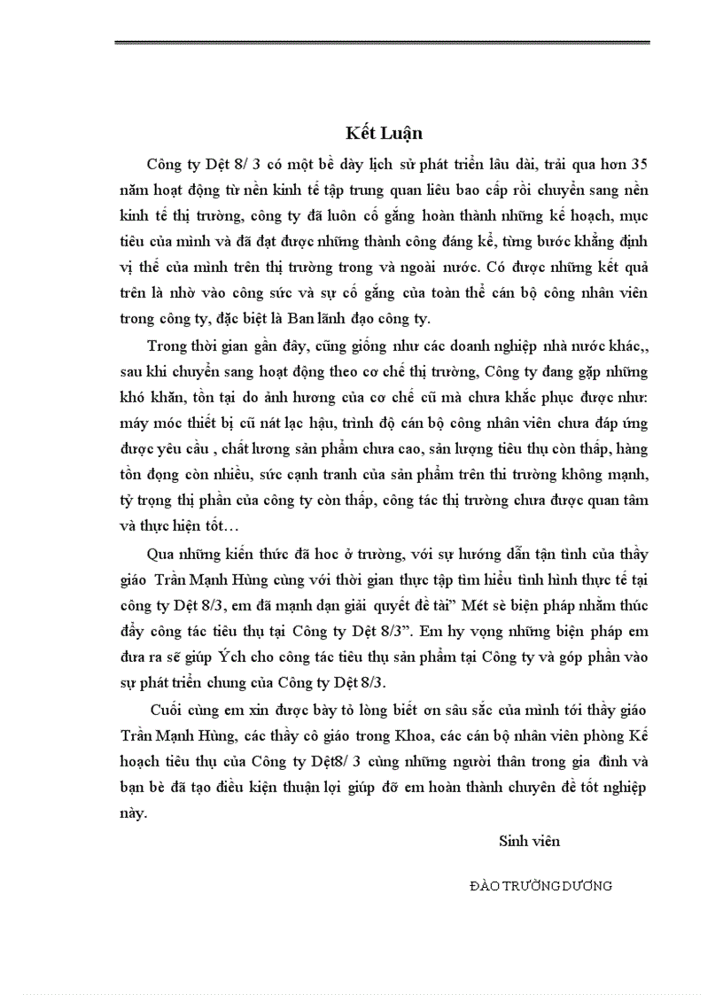 image for page Một số biện pháp nhằm thúc đẩy công tác tiêu thụ sản phẩm tại Công ty Dệt 8