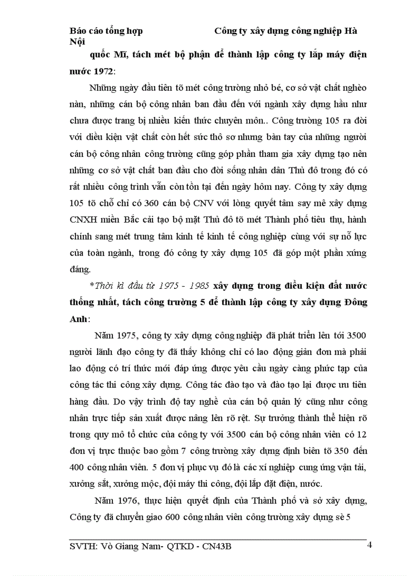 image for page Báo cáo thực tập tại Công ty xây dựng công nghiệp Hà Nội