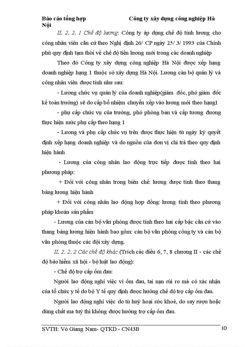 image for page Báo cáo thực tập tại Công ty xây dựng công nghiệp Hà Nội