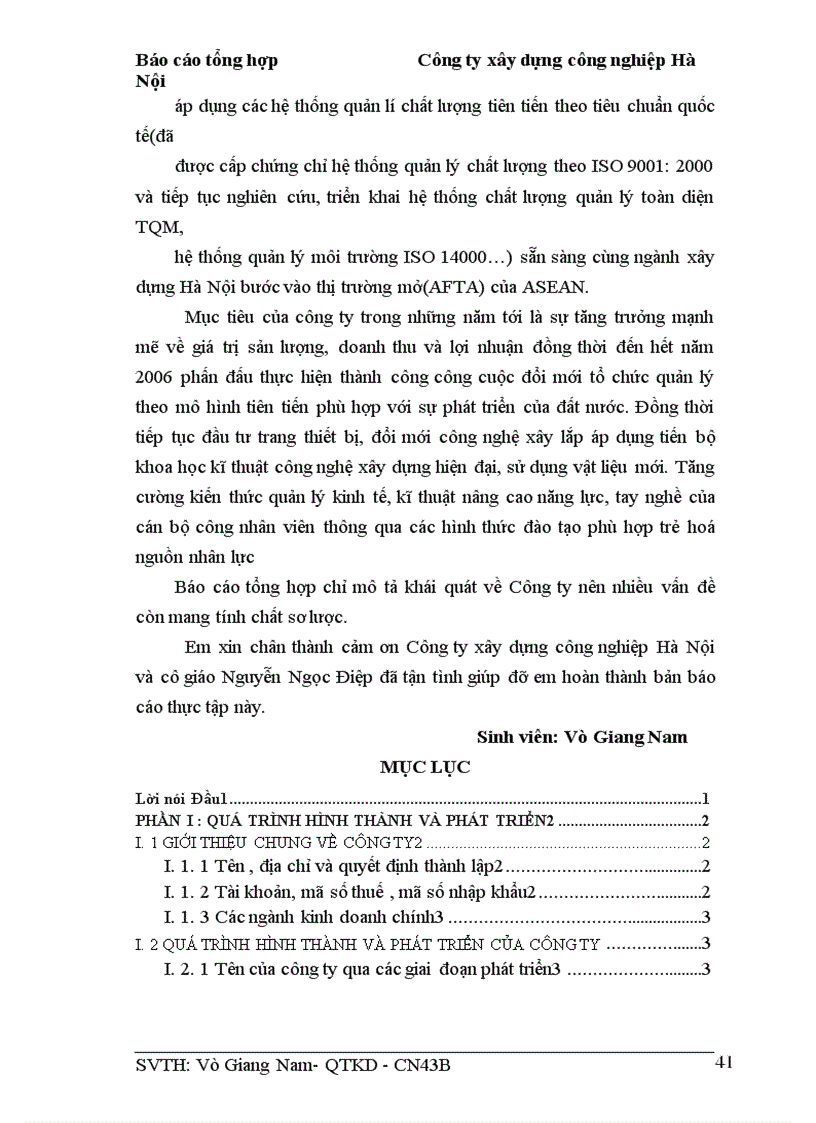 image for page Báo cáo thực tập tại Công ty xây dựng công nghiệp Hà Nội