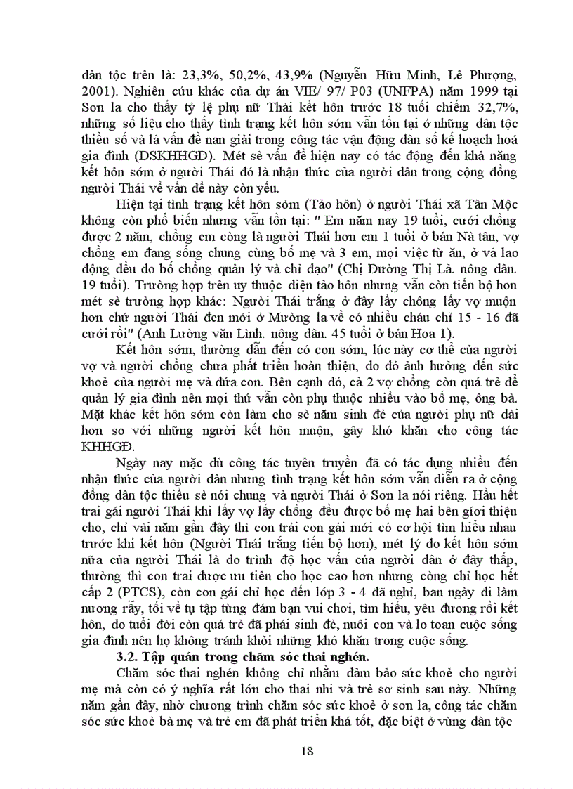 image for page Tập quán chăm sóc sức khoẻ sinh sản của người Thái ở Mộc châu