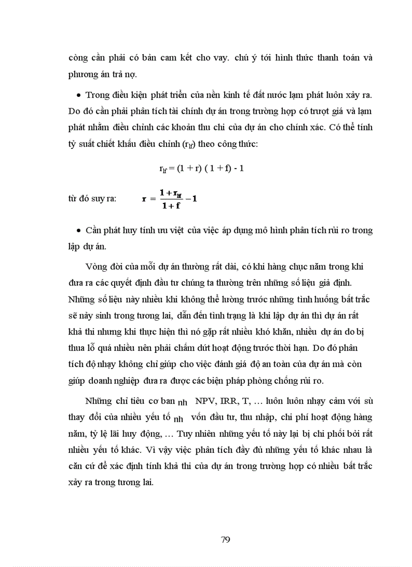 image for page Những yếu tố bất định tác động đến dự án trong tương lai