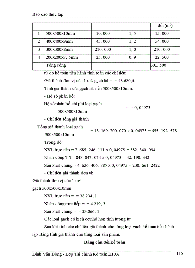 image for page Bão cáo thực tập tổng hợp tại công ty Gạch ốp lát Hà Nội