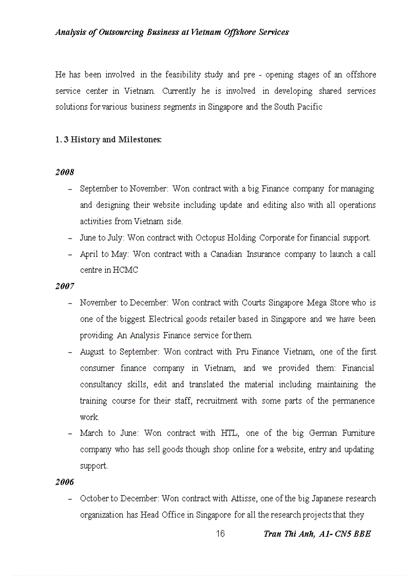 image for page Analysis of Outsourcing Business at Vietnam Offshore Services