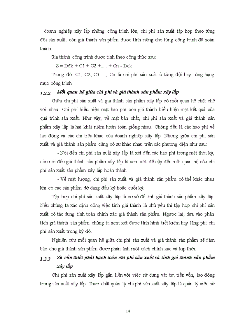 image for page Tổ chức kế toán chi phí sản xuất và giá thành sản phẩm tại công ty XDCTGT 842