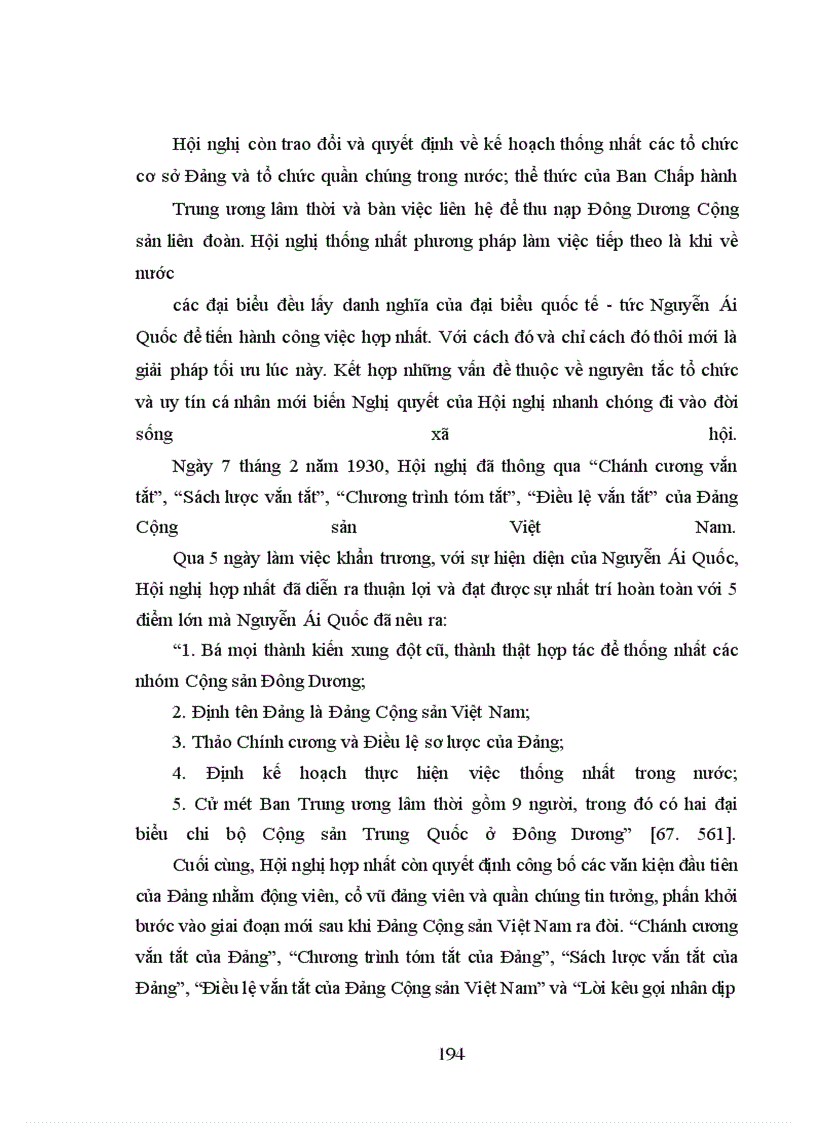 image for page Sự ra đời của Đảng Cộng sản Việt Nam (3-2-1930) đã tạo ra bước ngoặt vĩ đại cho cách mạng Việt Nam, đồng thời đánh dấu quá trình Hồ Chí Minh tiếp nhận, vận dụng tư tưởng chủ nghĩa Mác-Lênin vào hoàn cảnh cụ thể của nước ta