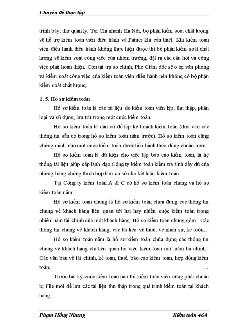 image for page Hoàn thiện kỹ thuật thu thập bằng chứng kiểm toán trong kiểm toán báo cáo tài chính tại Công ty TNHH Kiểm toán và Tư vấn (A&C)