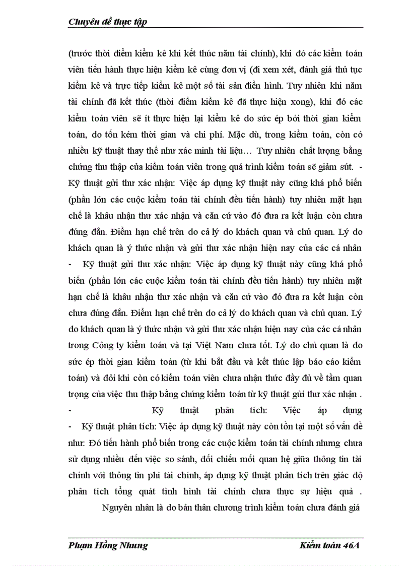 image for page Hoàn thiện kỹ thuật thu thập bằng chứng kiểm toán trong kiểm toán báo cáo tài chính tại Công ty TNHH Kiểm toán và Tư vấn (A&C)