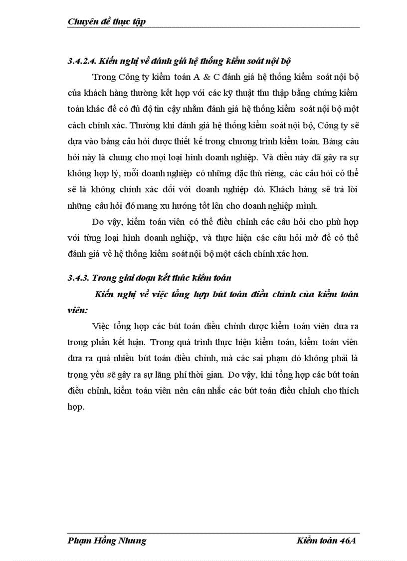 image for page Hoàn thiện kỹ thuật thu thập bằng chứng kiểm toán trong kiểm toán báo cáo tài chính tại Công ty TNHH Kiểm toán và Tư vấn (A&C)