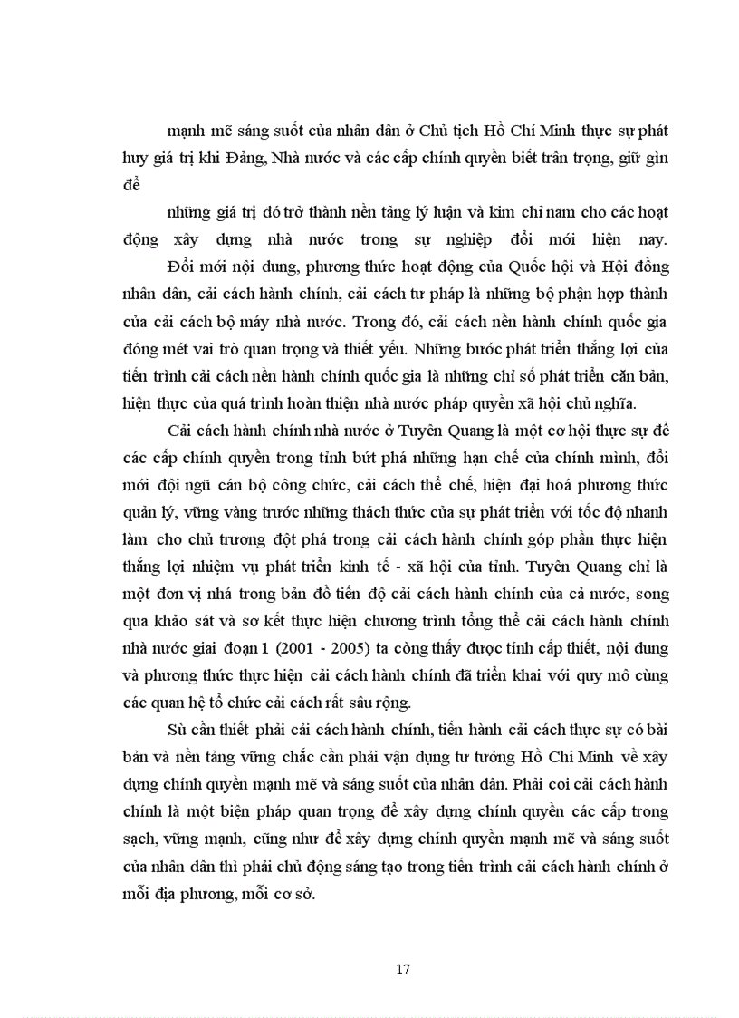 image for page Tư tưởng Hồ Chí Minh về thực hiện chính quyền mạnh mẽ và sáng suốt của nhân dân với công cuộc cải cách hành chính ở Tuyên Quang hiện nay