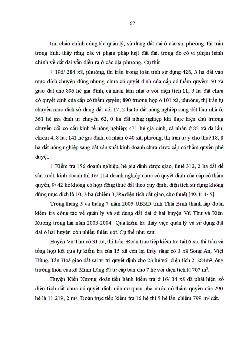 image for page Vi phạm hành chính về đất đai ở Thái Bình - thực trạng và giải pháp khắc phục