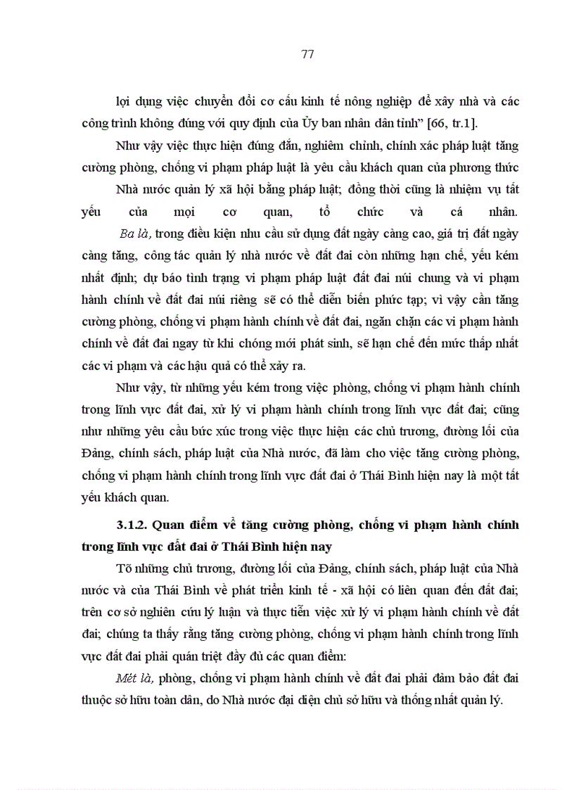 image for page Vi phạm hành chính về đất đai ở Thái Bình - thực trạng và giải pháp khắc phục