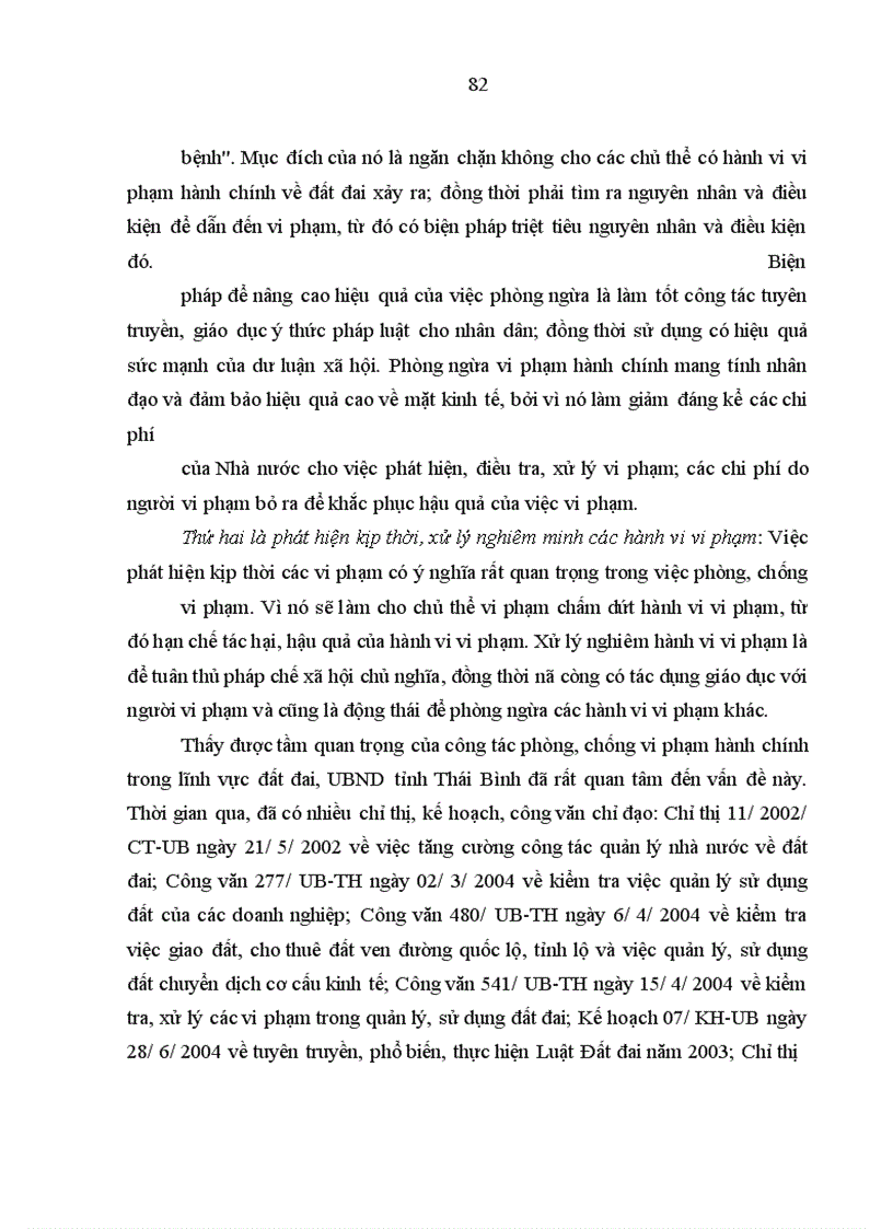 image for page Vi phạm hành chính về đất đai ở Thái Bình - thực trạng và giải pháp khắc phục