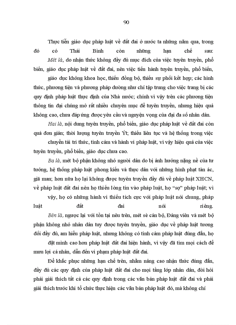 image for page Vi phạm hành chính về đất đai ở Thái Bình - thực trạng và giải pháp khắc phục