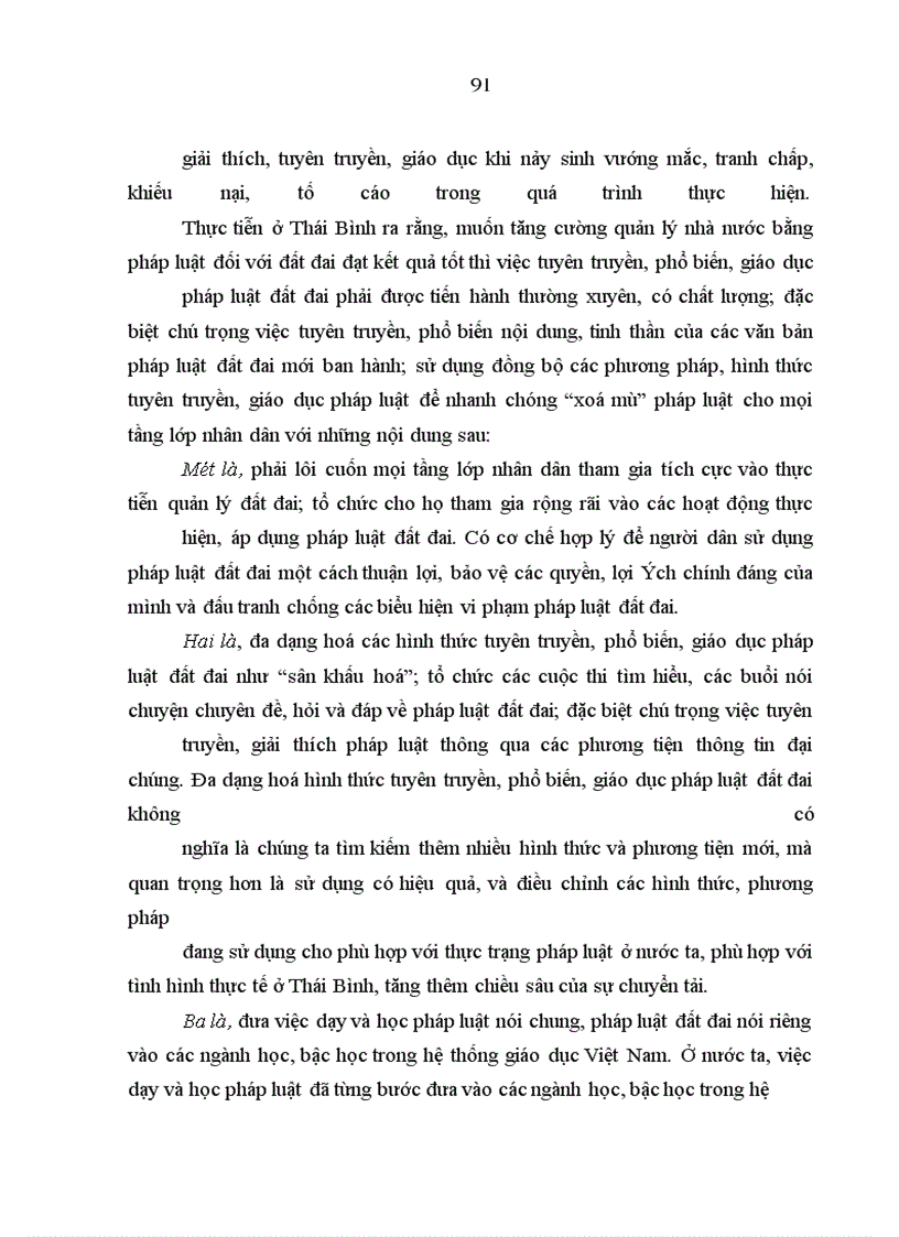 image for page Vi phạm hành chính về đất đai ở Thái Bình - thực trạng và giải pháp khắc phục