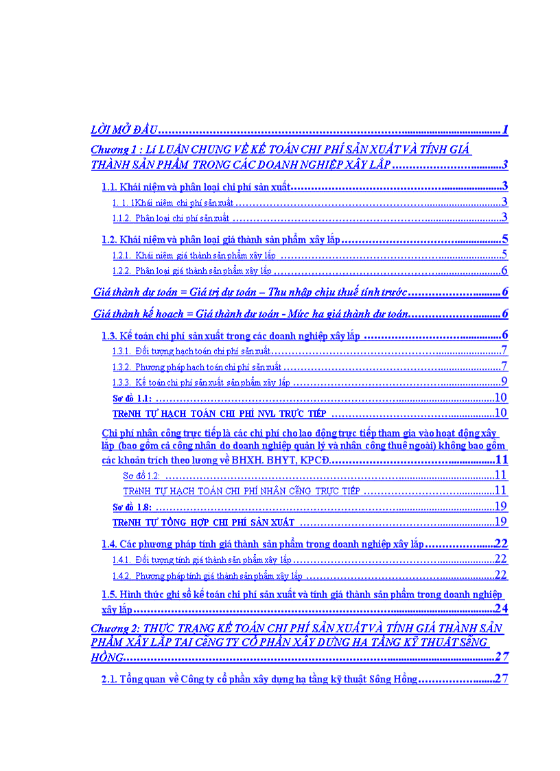 image for page Hoàn thiện kế toán chi phí sản xuất và tính giá thành sản phẩm tại công ty cổ phần hạ tầng kỹ thuật Sông Hồng