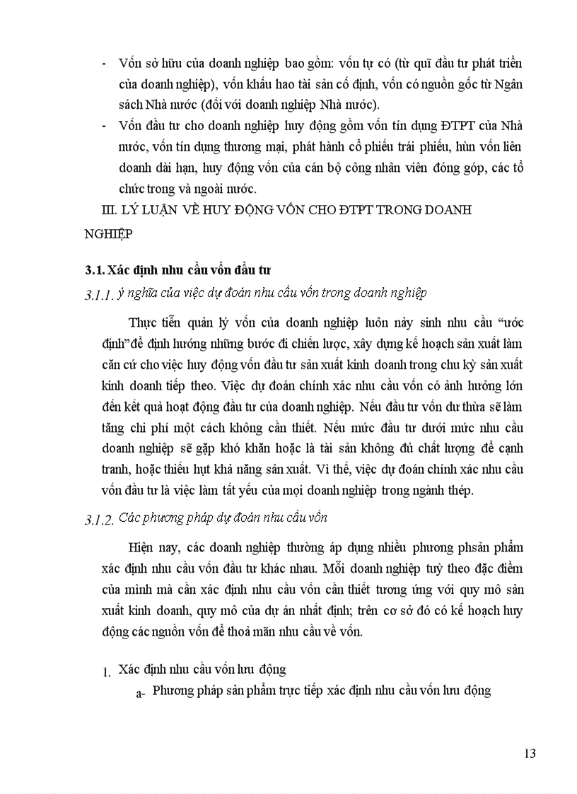 image for page Thực trạng huy động và sử dụng vốn ở Tổng Công ty Thép Việt Nam