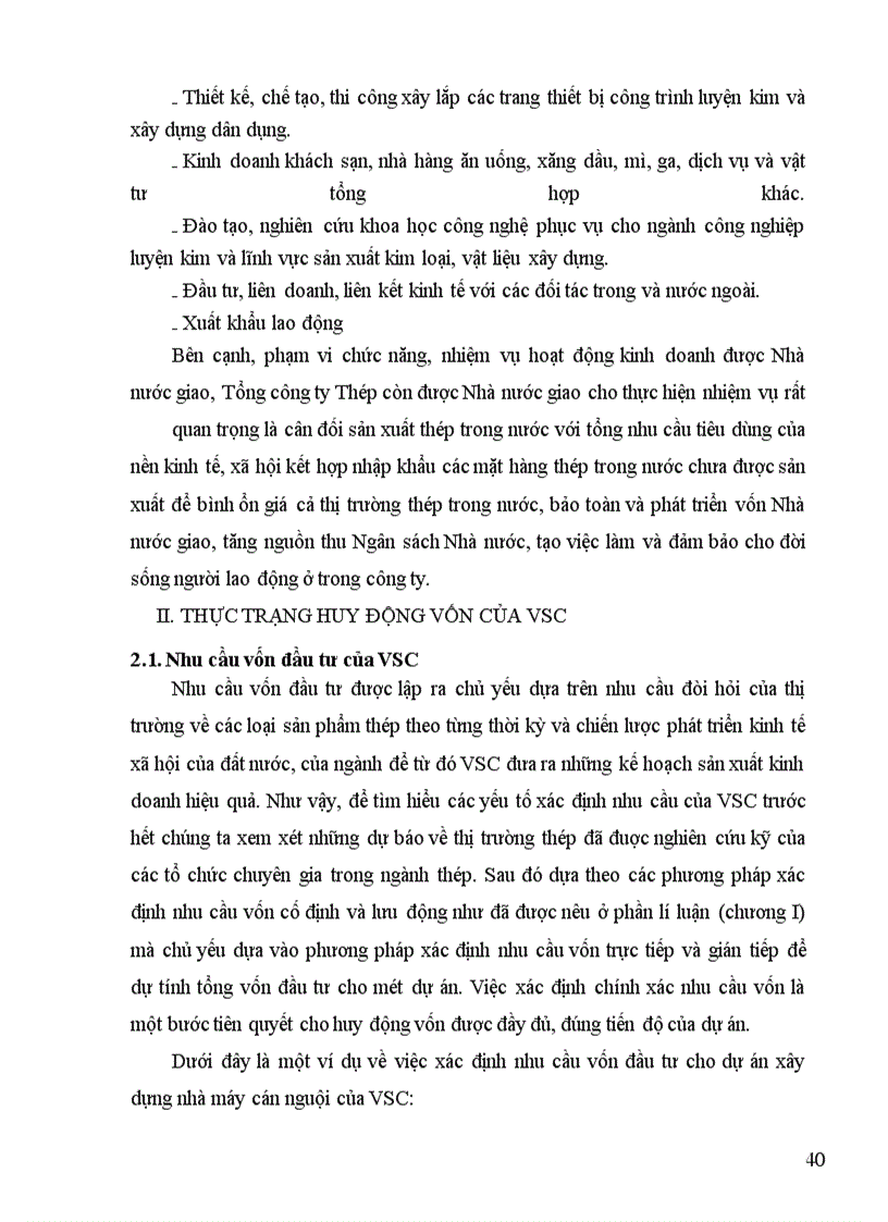 image for page Thực trạng huy động và sử dụng vốn ở Tổng Công ty Thép Việt Nam