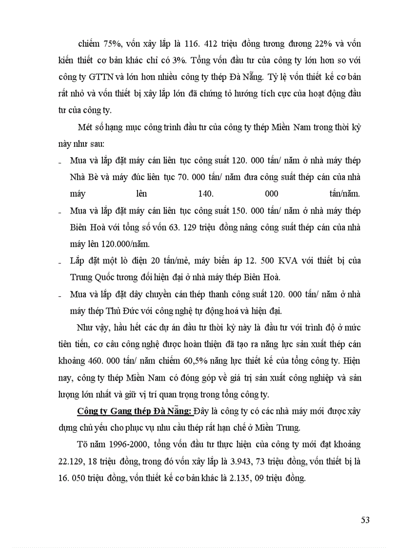 image for page Thực trạng huy động và sử dụng vốn ở Tổng Công ty Thép Việt Nam