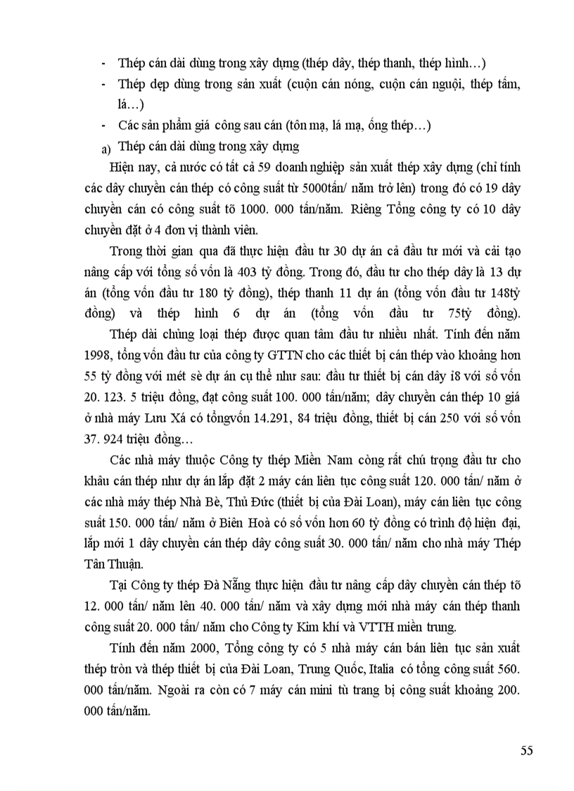 image for page Thực trạng huy động và sử dụng vốn ở Tổng Công ty Thép Việt Nam