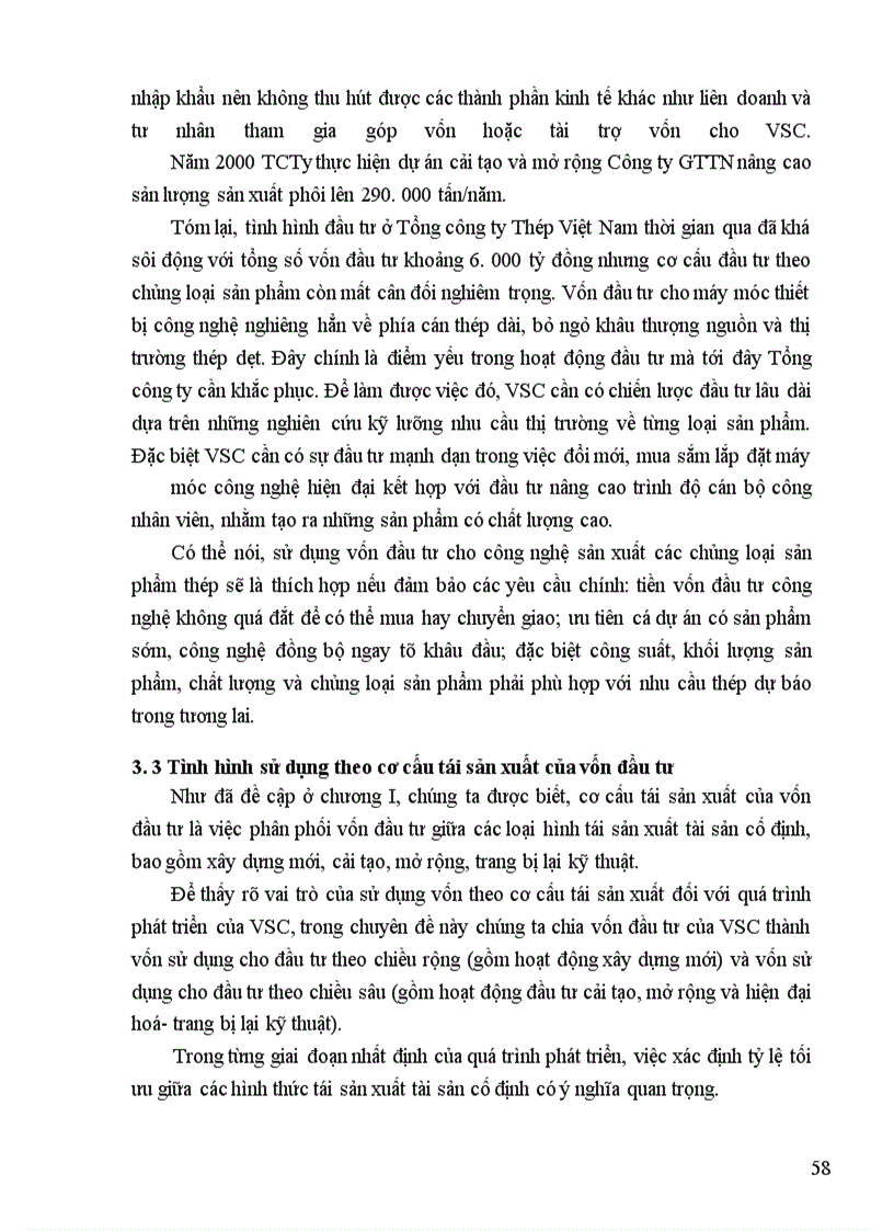 image for page Thực trạng huy động và sử dụng vốn ở Tổng Công ty Thép Việt Nam