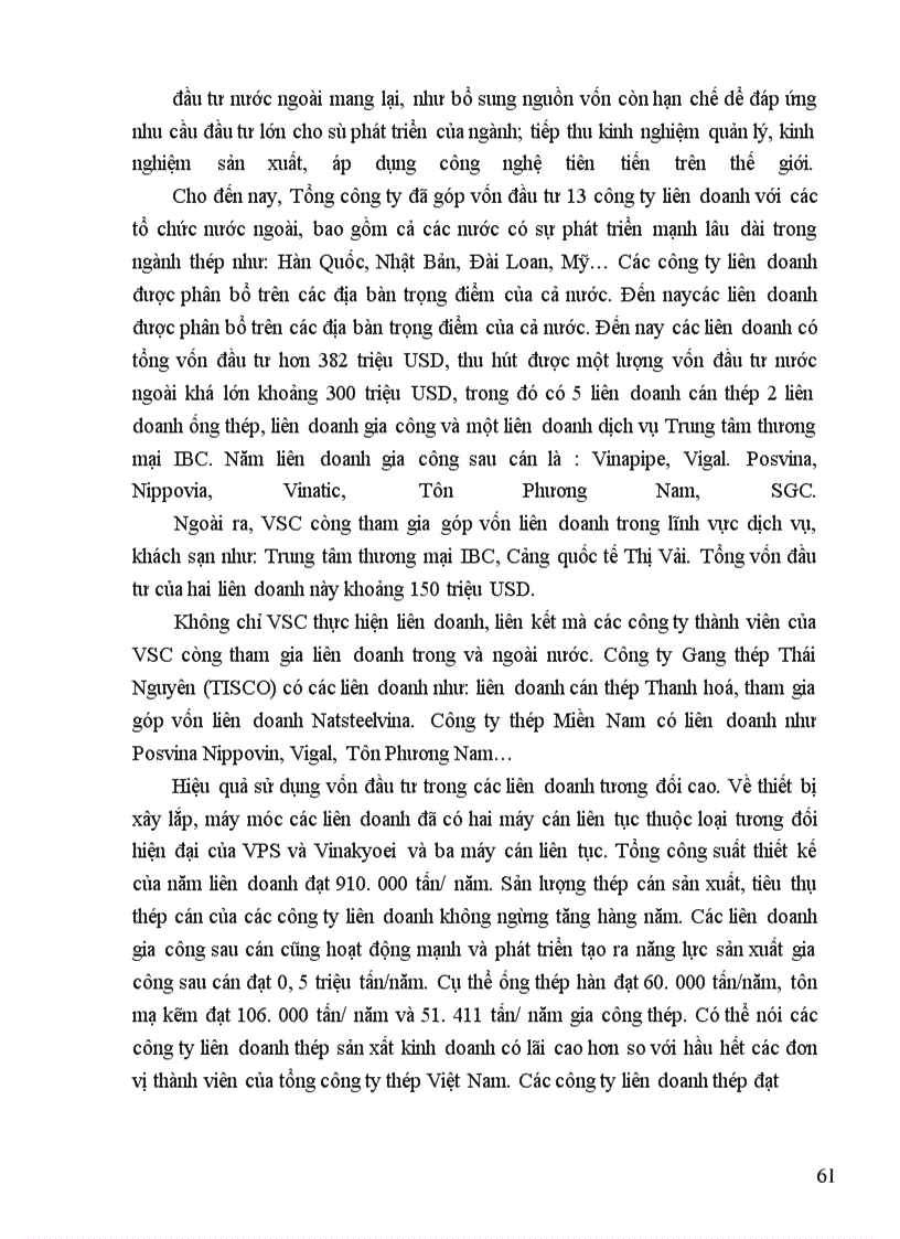 image for page Thực trạng huy động và sử dụng vốn ở Tổng Công ty Thép Việt Nam