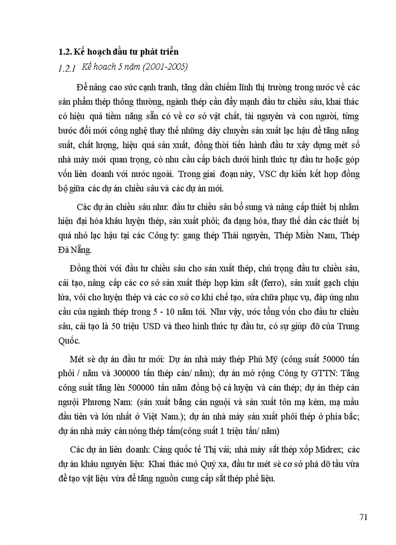 image for page Thực trạng huy động và sử dụng vốn ở Tổng Công ty Thép Việt Nam