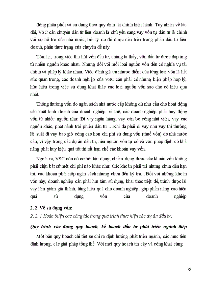 image for page Thực trạng huy động và sử dụng vốn ở Tổng Công ty Thép Việt Nam