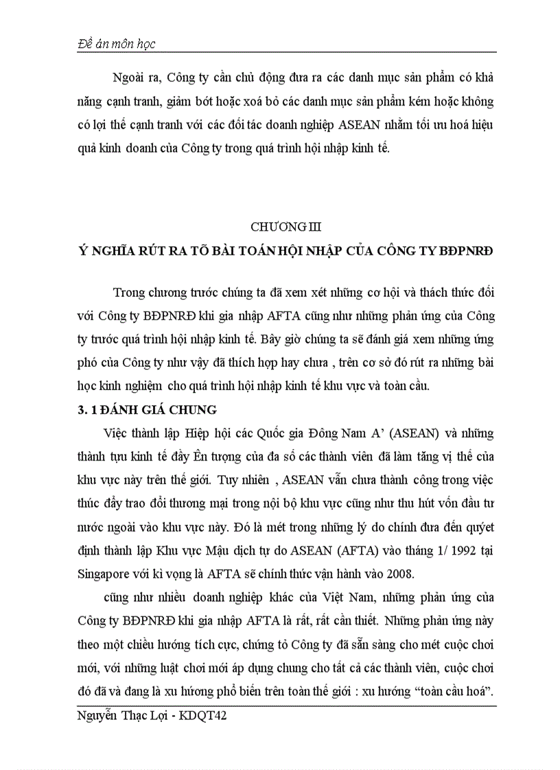 image for page Tác động của AFTA tới công ty BĐPNRĐ và phản ứng của doanh nghiệp trước quá trình hội nhập