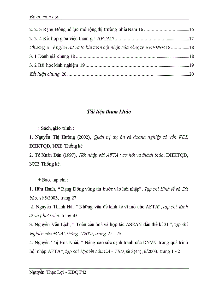 image for page Tác động của AFTA tới công ty BĐPNRĐ và phản ứng của doanh nghiệp trước quá trình hội nhập