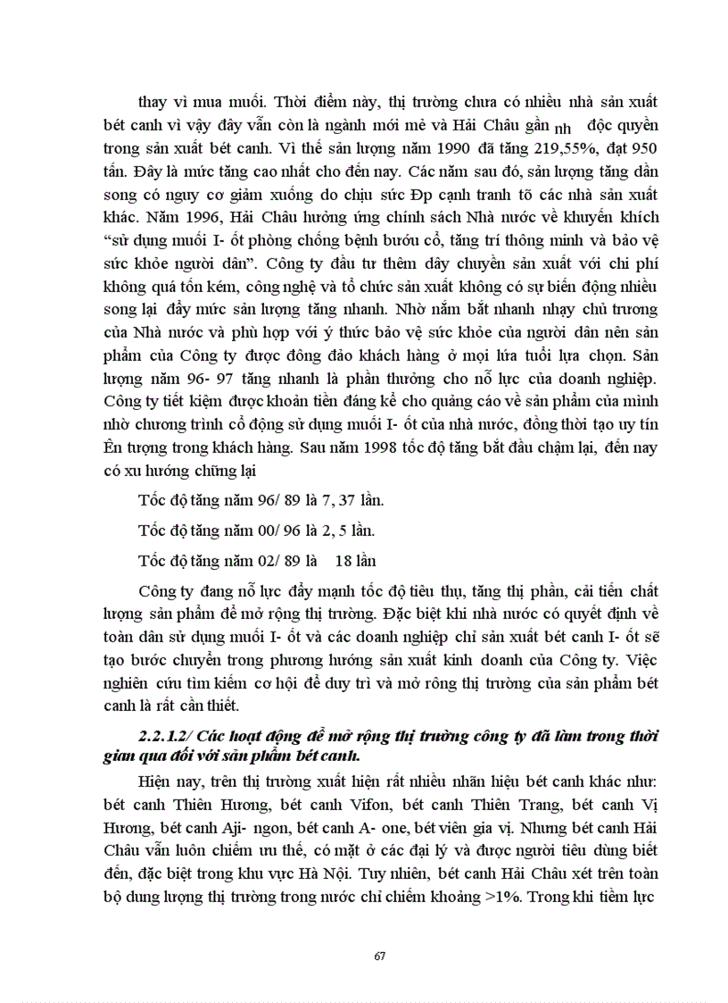 image for page Một số biện pháp nhằm duy trì và mở rộng thị trường sản phẩm bột canh của công ty bánh kẹo Hải Châu