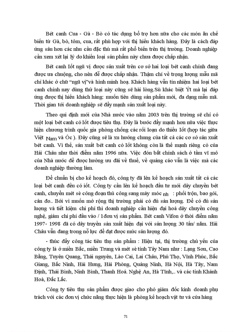 image for page Một số biện pháp nhằm duy trì và mở rộng thị trường sản phẩm bột canh của công ty bánh kẹo Hải Châu