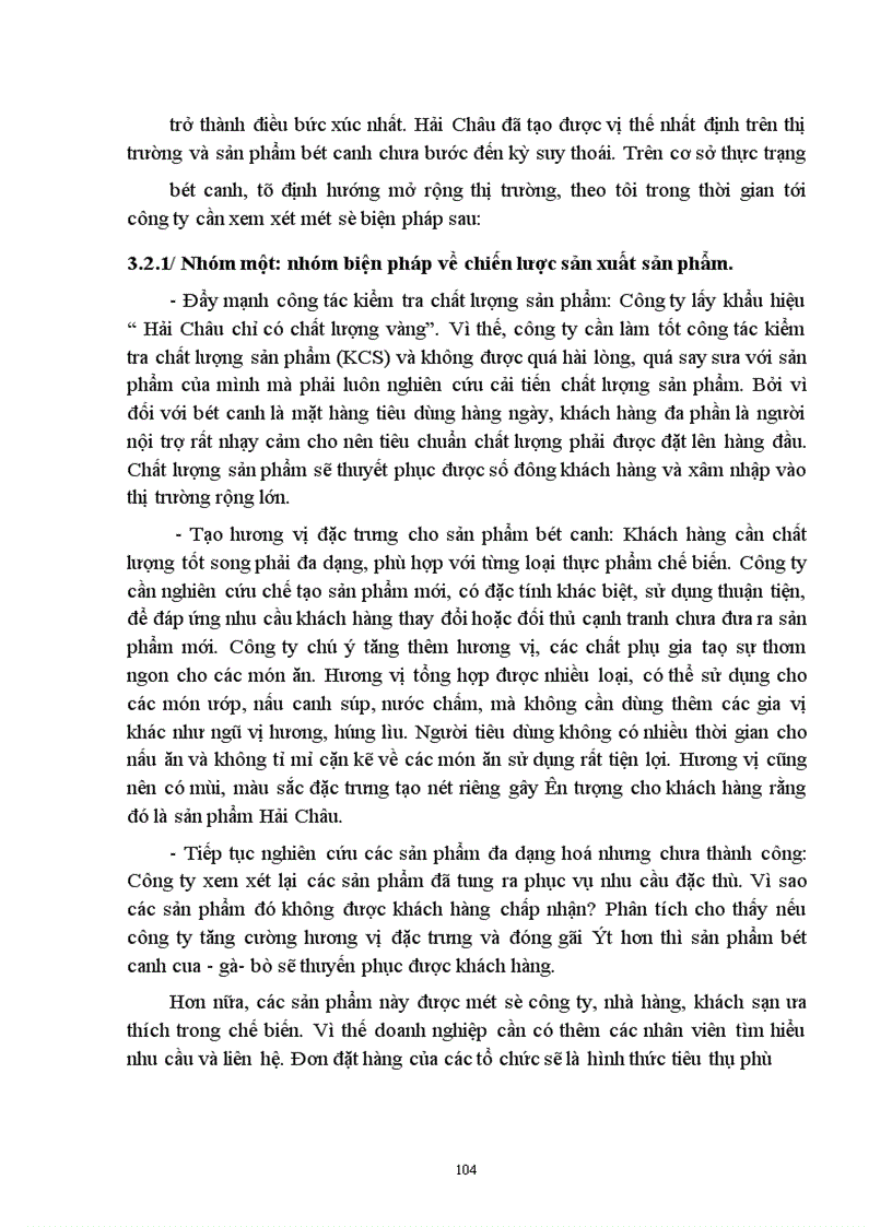 image for page Một số biện pháp nhằm duy trì và mở rộng thị trường sản phẩm bột canh của công ty bánh kẹo Hải Châu