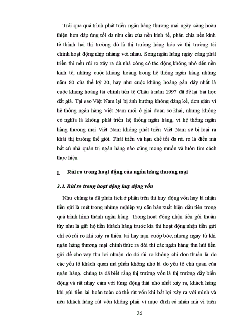 image for page Rủi ro và tác động của rủi ro đến hoạt động Ngân hàng thương mại