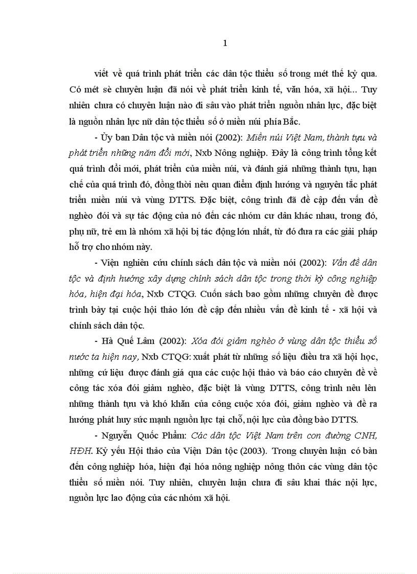 image for page Phát huy tiềm năng của phụ nữ dân tộc thiểu số trong quá trình phát triển kinh tế - x• hội ở các tỉnh miền núi phía Bắc nước ta hiện nay