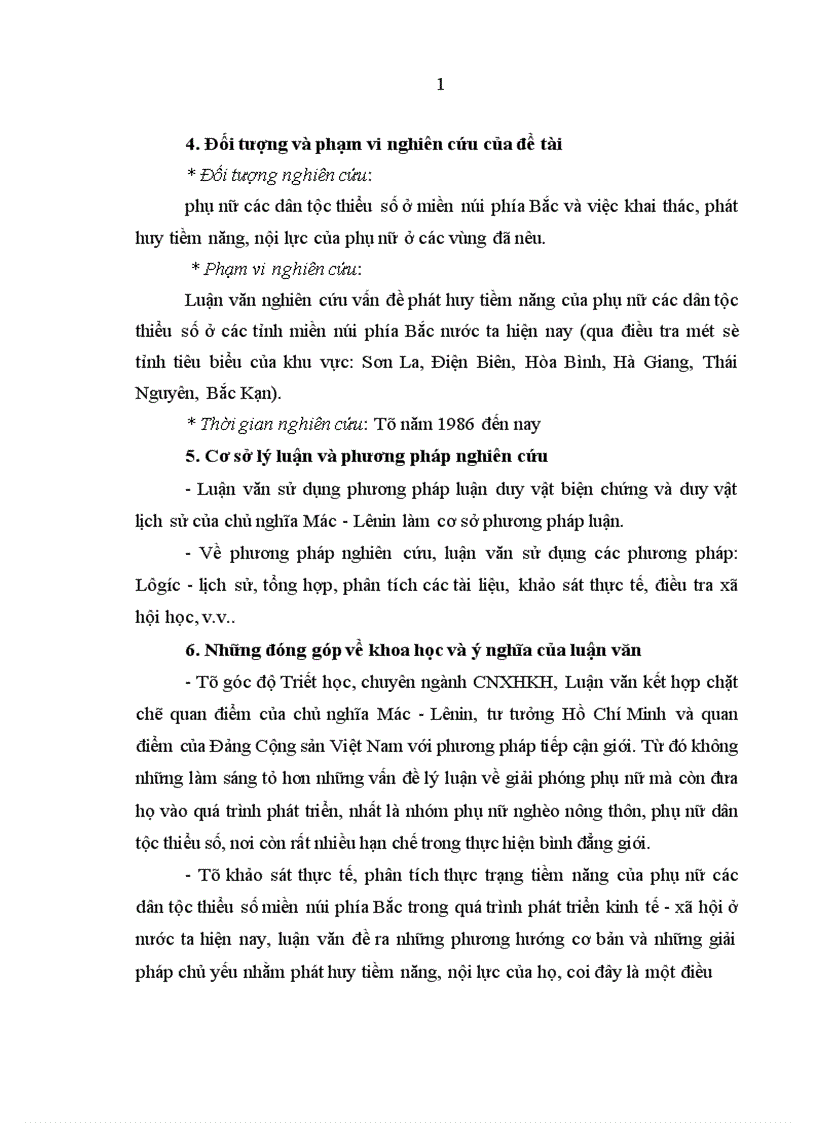 image for page Phát huy tiềm năng của phụ nữ dân tộc thiểu số trong quá trình phát triển kinh tế - x• hội ở các tỉnh miền núi phía Bắc nước ta hiện nay