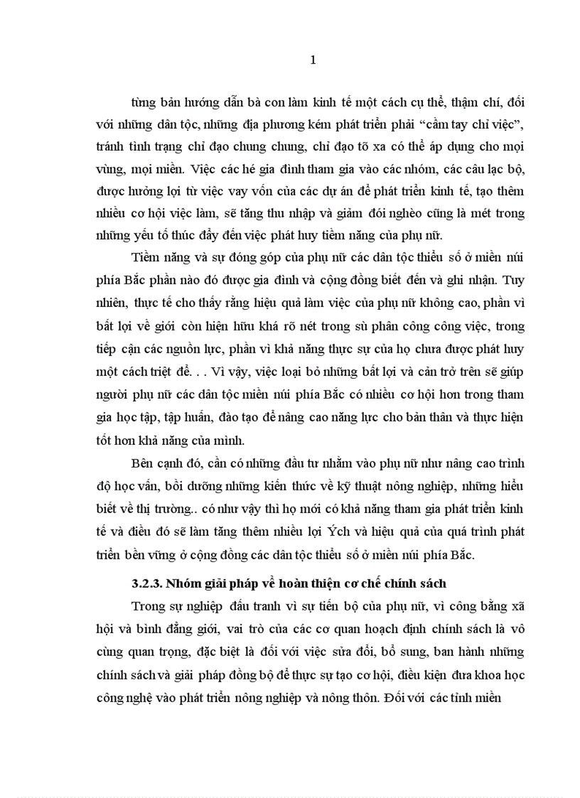 image for page Phát huy tiềm năng của phụ nữ dân tộc thiểu số trong quá trình phát triển kinh tế - x• hội ở các tỉnh miền núi phía Bắc nước ta hiện nay