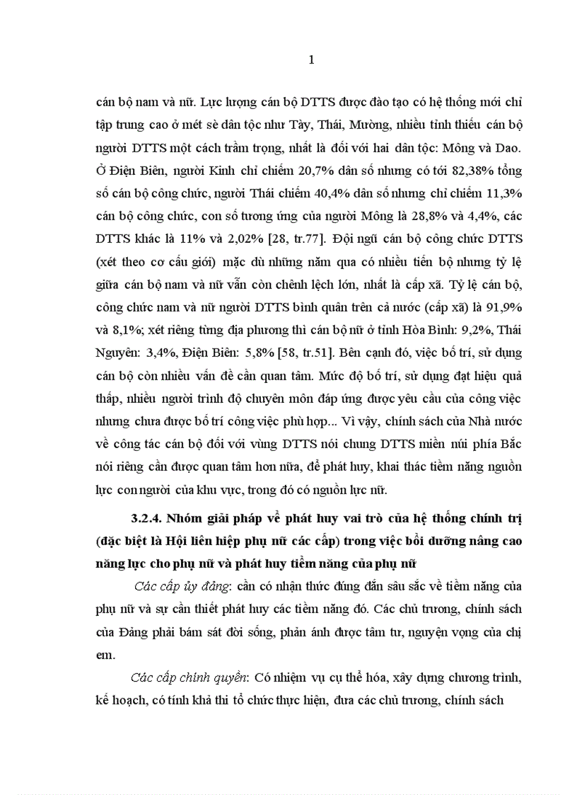 image for page Phát huy tiềm năng của phụ nữ dân tộc thiểu số trong quá trình phát triển kinh tế - x• hội ở các tỉnh miền núi phía Bắc nước ta hiện nay