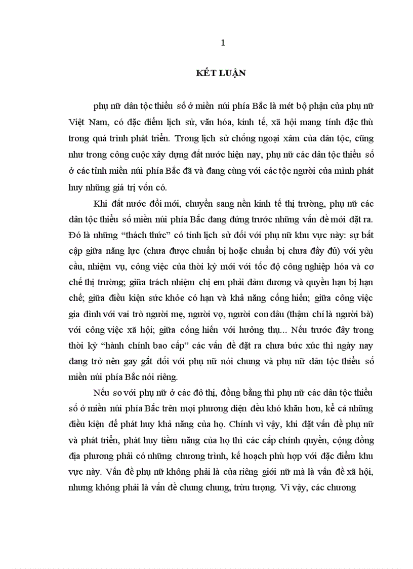 image for page Phát huy tiềm năng của phụ nữ dân tộc thiểu số trong quá trình phát triển kinh tế - x• hội ở các tỉnh miền núi phía Bắc nước ta hiện nay