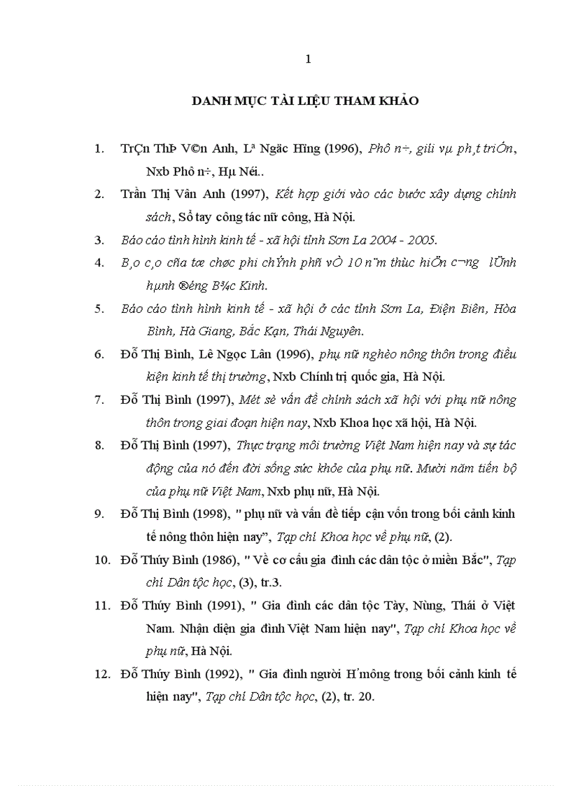 image for page Phát huy tiềm năng của phụ nữ dân tộc thiểu số trong quá trình phát triển kinh tế - x• hội ở các tỉnh miền núi phía Bắc nước ta hiện nay