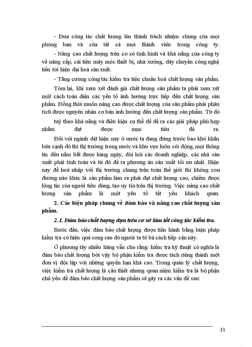 image for page Một số phương hướng và biện pháp chủ yếu nhằm góp phần nâng cao chất lượng sản phẩm ở Công ty dệt 10.10